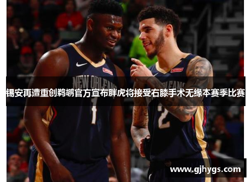 锡安再遭重创鹈鹕官方宣布胖虎将接受右膝手术无缘本赛季比赛